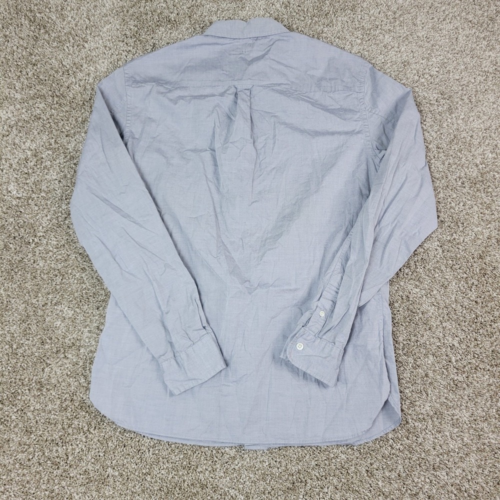 Allsaints Mens Medium Solid Gray Button Down Long… - image 3